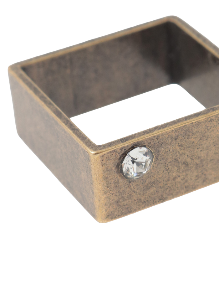 【IMUKA TIMUKAT 】Square Ring (15号)  詳細画像 ブロンズ 4