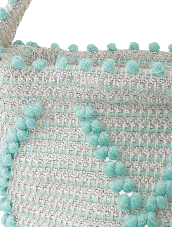 【ANTONELLO TEDDE/アントネッロ・テッデ】BULTEI SM SMALL BUCKET ROMBI 詳細画像 ライトブルー 5