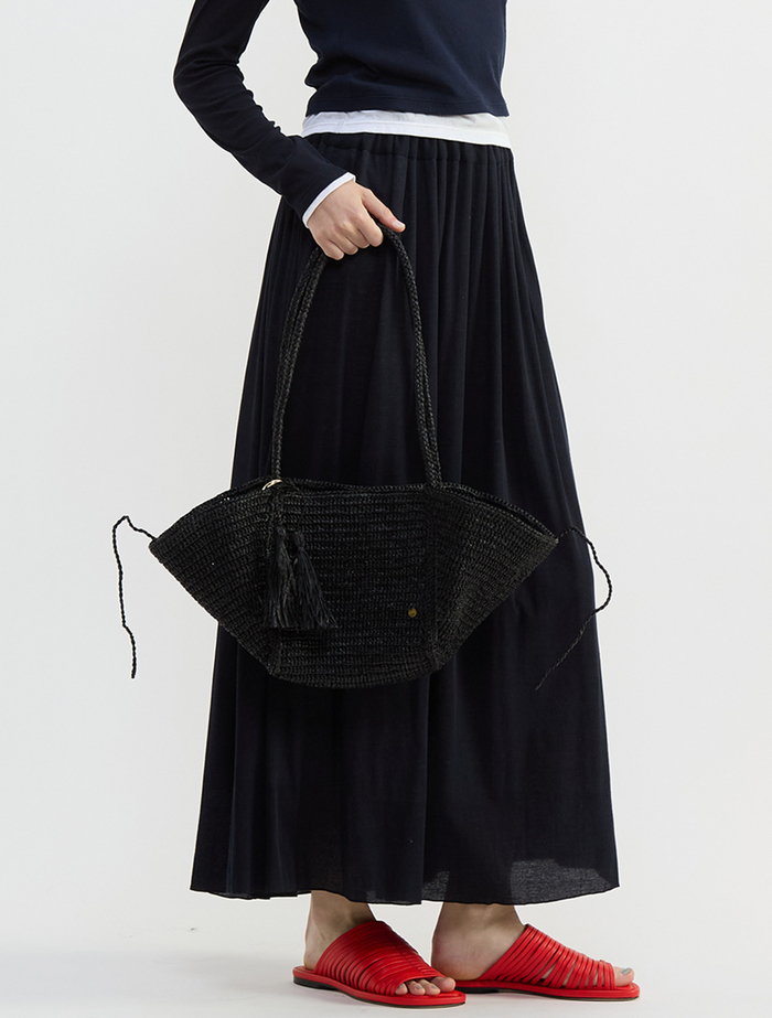 【MAISON N.H PARIS/メゾンエヌアッシュパリ】バッグ/CROISSANT CHARM 詳細画像 ブラック 2