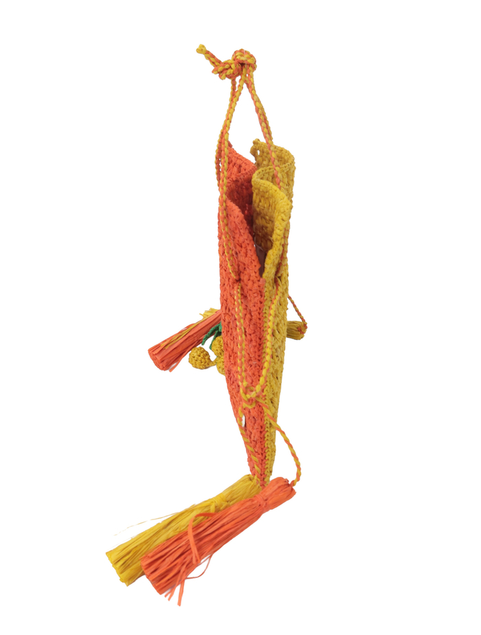 【MAISON N.H PARIS/メゾンエヌアッシュパリ】巾着バッグ/ROXANE CHARM 詳細画像 オレンジ 3