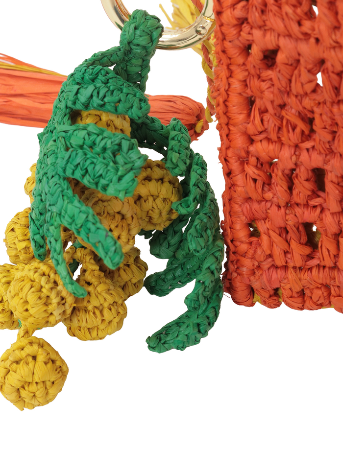 【MAISON N.H PARIS/メゾンエヌアッシュパリ】巾着バッグ/ROXANE CHARM 詳細画像 オレンジ 7