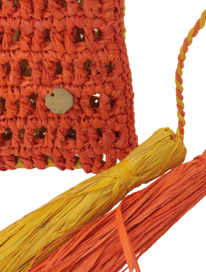 【MAISON N.H PARIS/メゾンエヌアッシュパリ】巾着バッグ/ROXANE CHARM 詳細画像 オレンジ 8