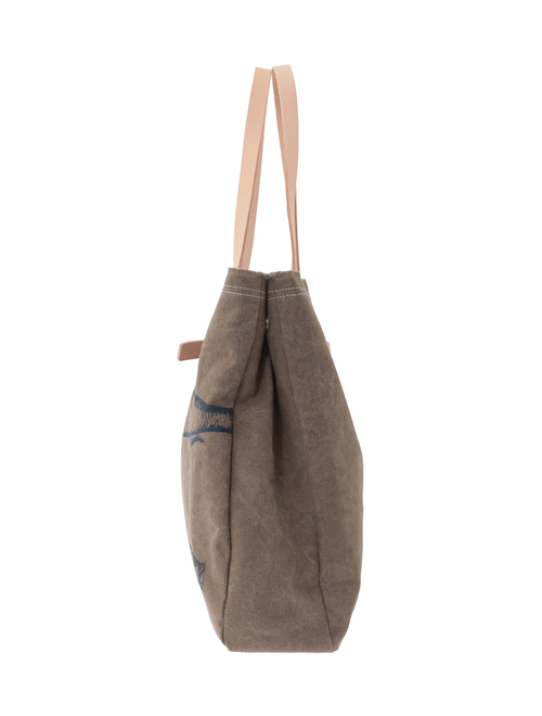 【breezy blue/ブリージーブルー】ナロウトートバッグ/tobiuo
