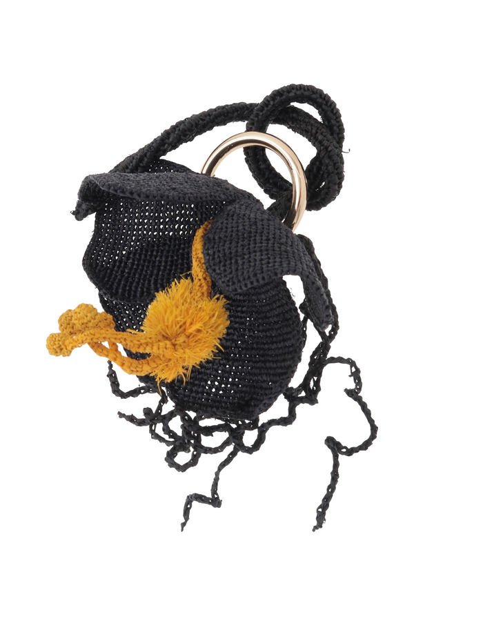 【A POINT ETC./アポワン ウテセ】ストラップ/FLEUR HIBISCUS 詳細画像 ブラック 1