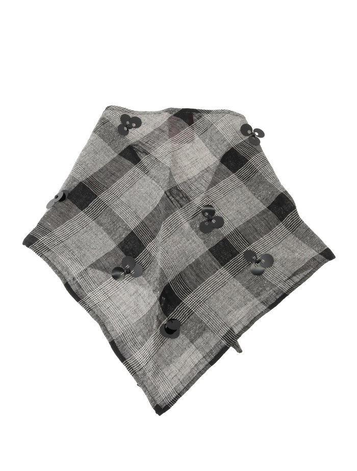 【Suguri/スグリ】シルクリネンネッカチーフ 詳細画像 チェック 3