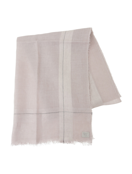 【NIMNIMDUAI/ニムニムデュアイ】ストール/LINEN GAUZE BLOCK CHECK