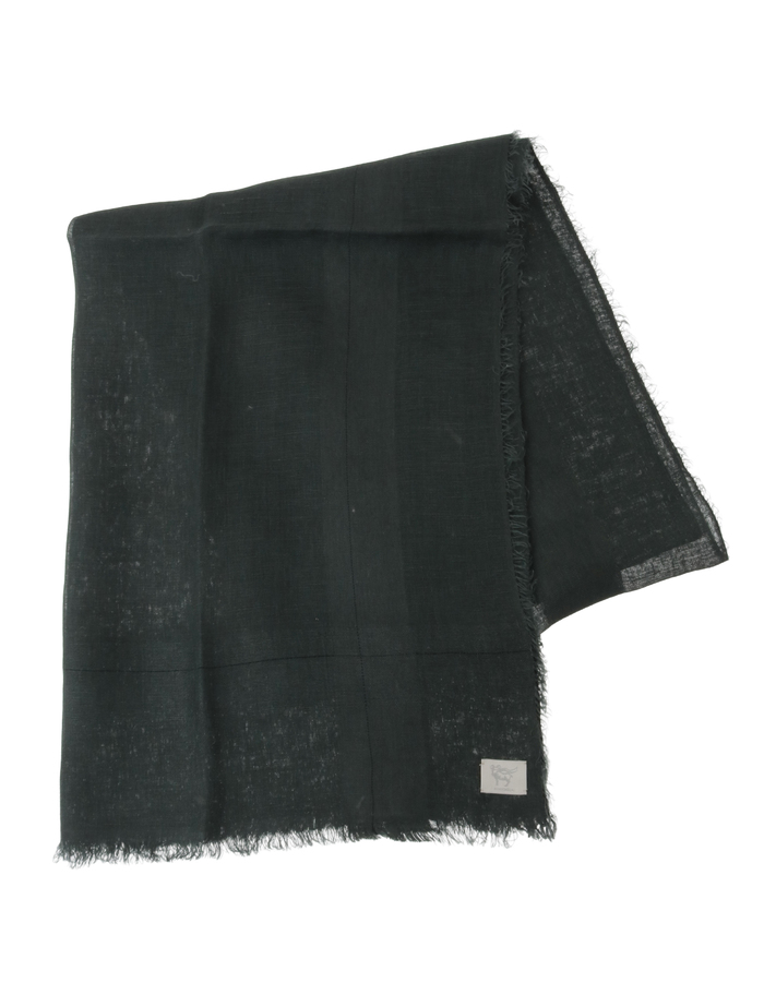 【NIMNIMDUAI/ニムニムデュアイ】ストール/LINEN GAUZE BLOCK CHECK 詳細画像 グリーン 1