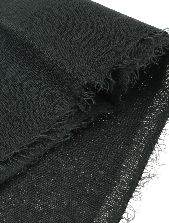 【NIMNIMDUAI/ニムニムデュアイ】ストール/LINEN GAUZE BLOCK CHECK 詳細画像 グリーン 2