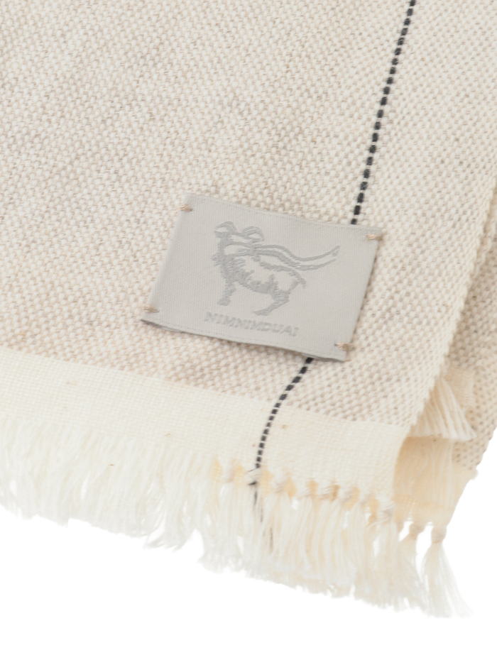 【NIMNIMDUAI/ニムニムデュアイ】ストール/ALLO COTTON PLAIN 詳細画像 オフホワイト 7