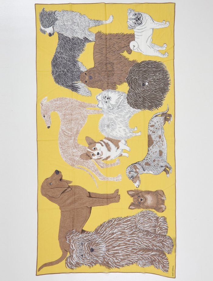 【INOUI EDITIONS/イヌイエディション】ストール/COTTON TOUTOU 詳細画像 イエロー 2