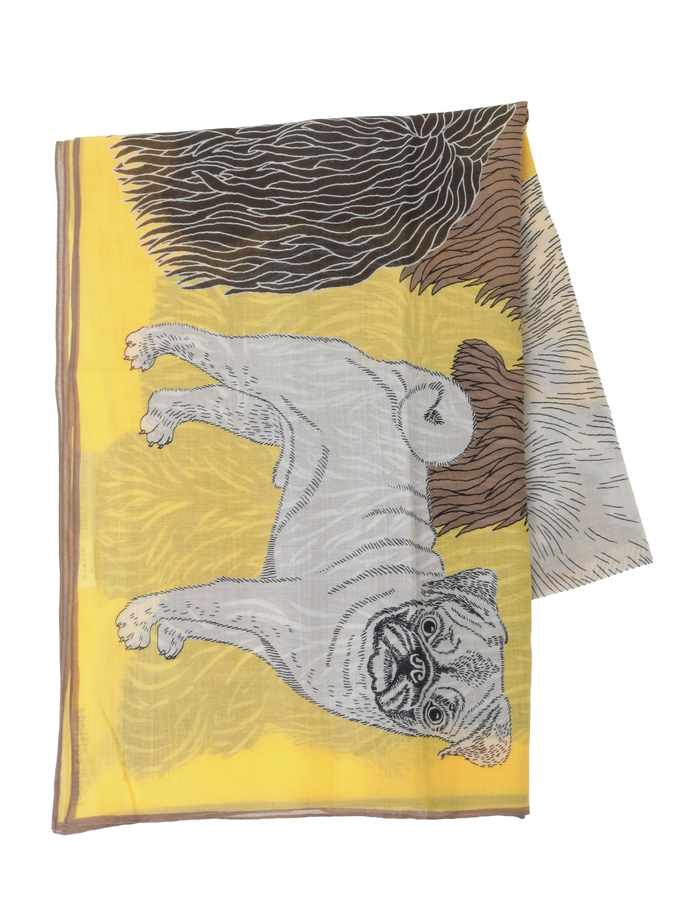 【INOUI EDITIONS/イヌイエディション】ストール/COTTON TOUTOU 詳細画像 イエロー 3