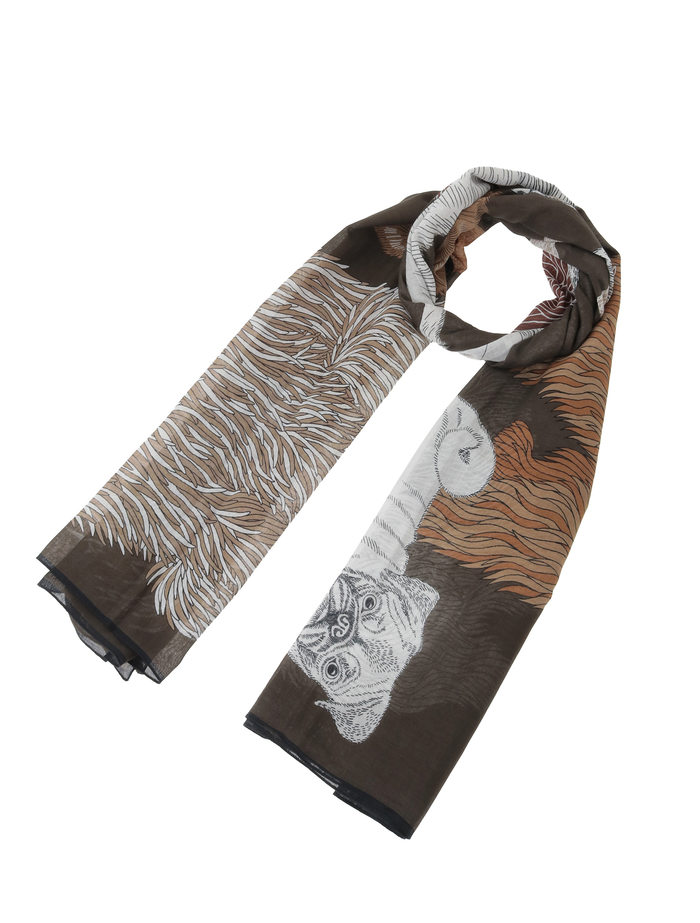 【INOUI EDITIONS/イヌイエディション】ストール/COTTON TOUTOU 詳細画像 グレー 1