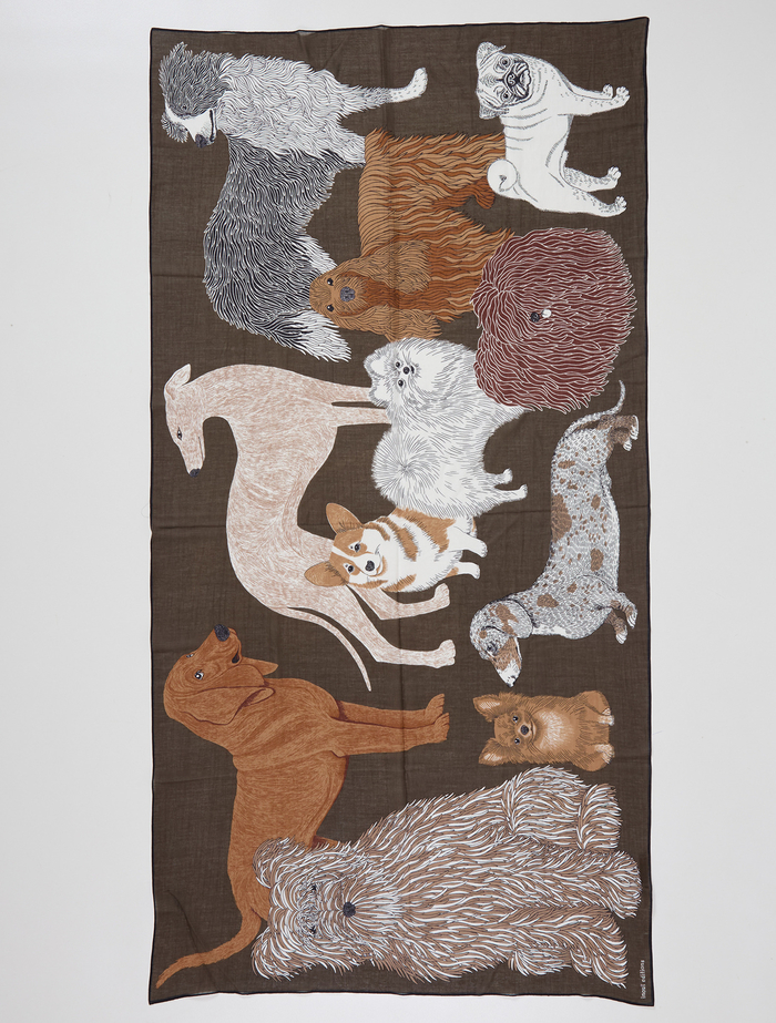 【INOUI EDITIONS/イヌイエディション】ストール/COTTON TOUTOU 詳細画像 グレー 2