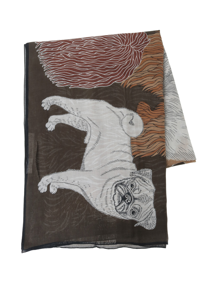 【INOUI EDITIONS/イヌイエディション】ストール/COTTON TOUTOU 詳細画像 グレー 3