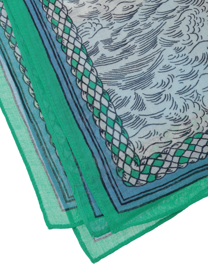 【INOUI EDITIONS/イヌイエディション】ストール/DES RIVES ET DESREVES 詳細画像 グリーン 5