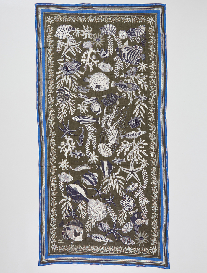 【INOUI EDITIONS/イヌイエディション】ストール/NEPTUNE 詳細画像 カーキ 2