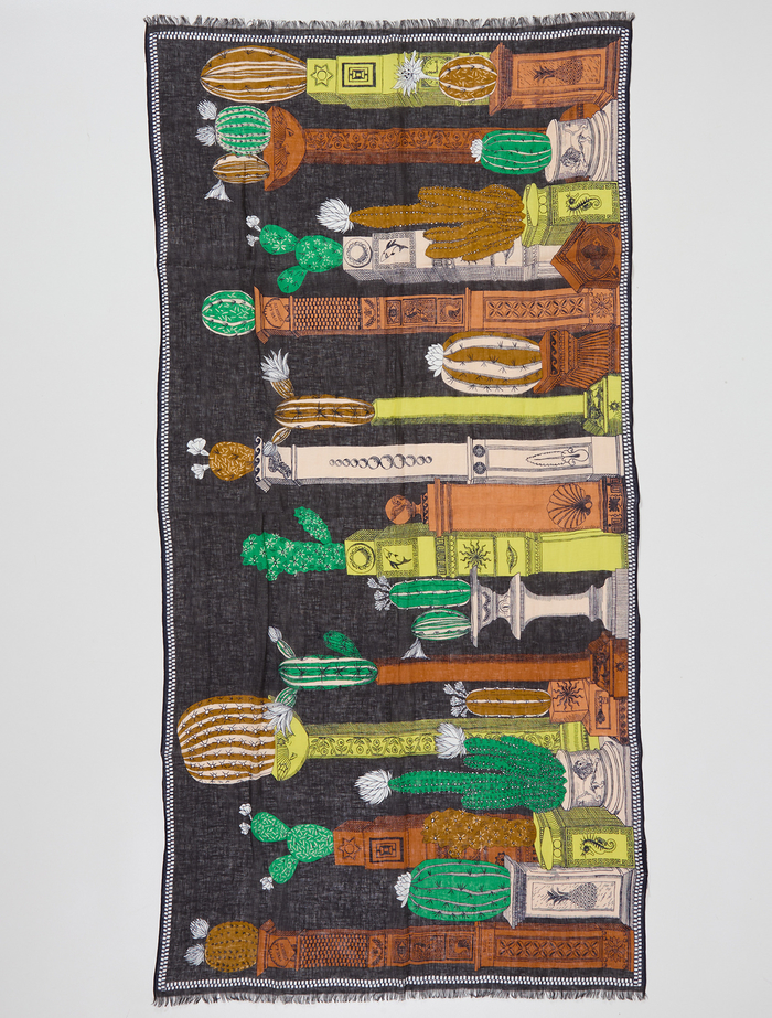 【INOUI EDITIONS/イヌイエディション】ストール/TEQUILA 詳細画像 イエロー 2