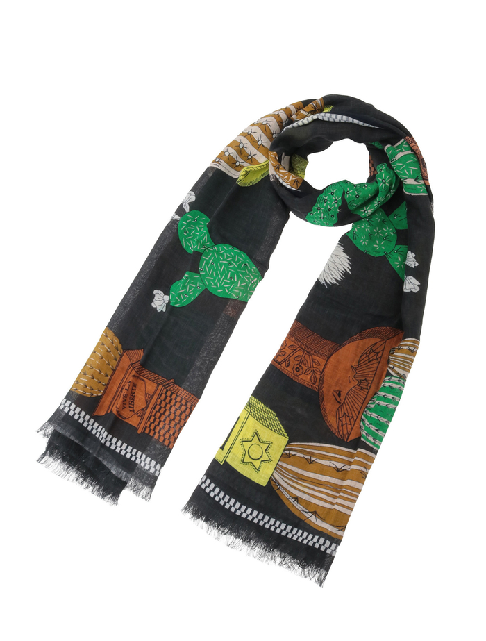 【INOUI EDITIONS/イヌイエディション】ストール/TEQUILA 詳細画像 イエロー 4