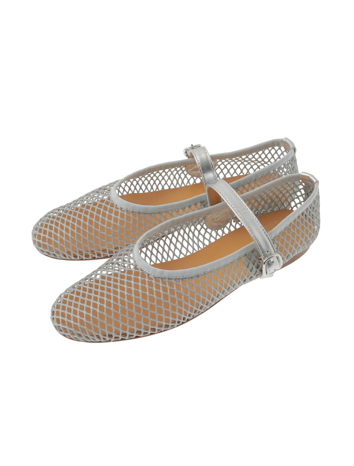 【LOLO BALLERINA/ロロ・バレリーナ】フラットシューズ/SALINA MESH VIDEO 詳細画像 グレー 1