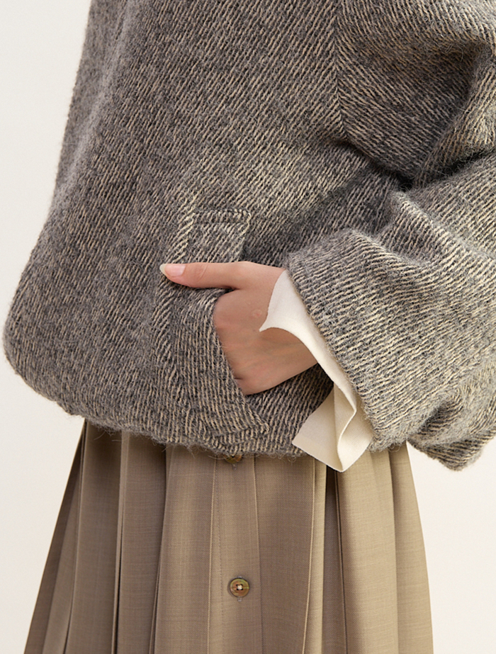 Twill Tweedコート 詳細画像 ブラック 6