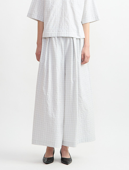 リップルチェックイージータックパンツ
