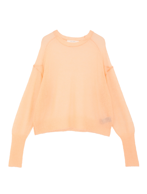 ライトモヘアウールKNショートクループルオーバー