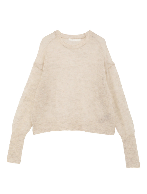 ライトモヘアウールKNショートクループルオーバー