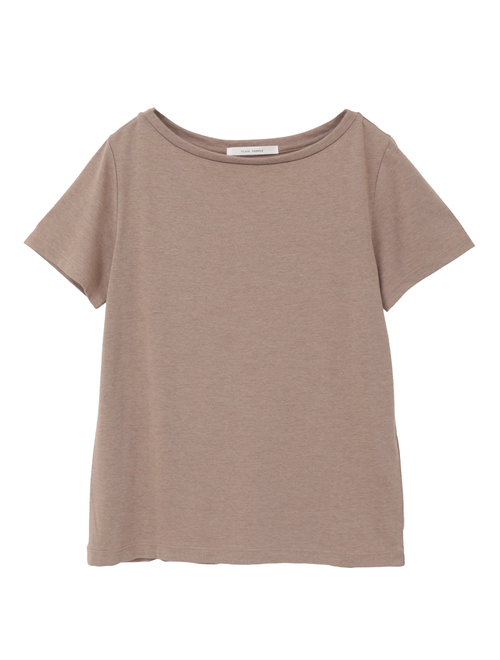 ヴィンテージプレーティングジャージーボートネックTシャツ