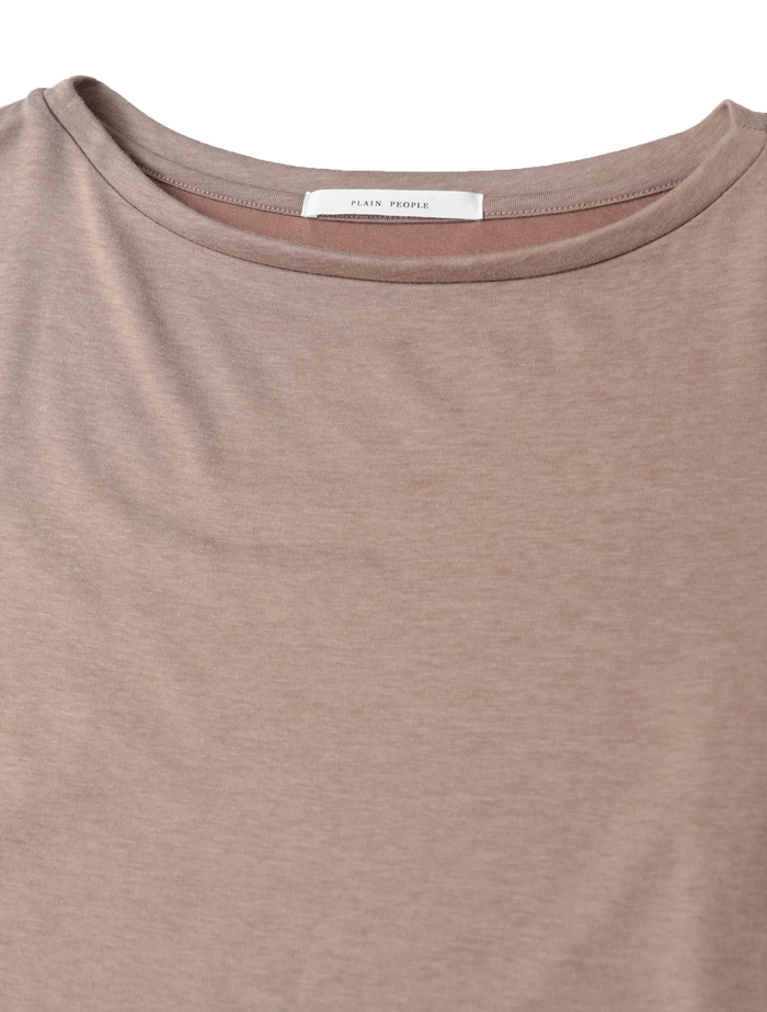 ヴィンテージプレーティングジャージーボートネックTシャツ 詳細画像 ベージュ 3