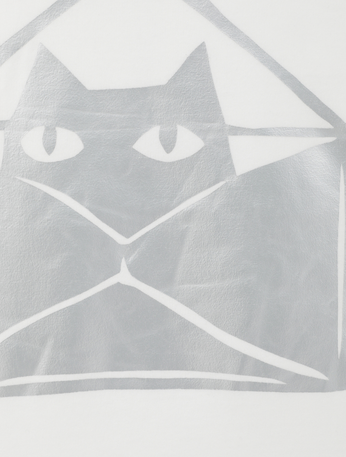 キャットプリントTシャツ 詳細画像 ホワイトD 2