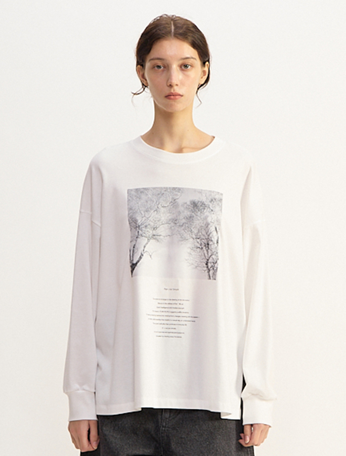 コットン天竺フォトプリントTシャツ 詳細画像 ホワイト 4