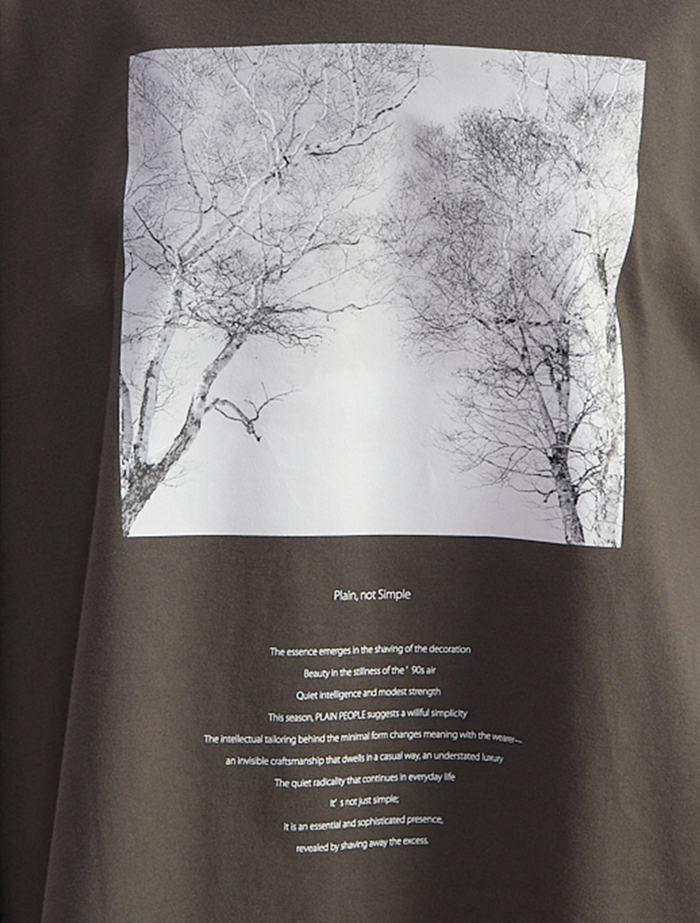 コットン天竺フォトプリントTシャツ 詳細画像 グレー 6
