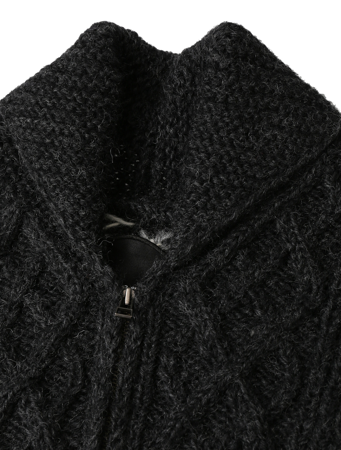 【Pheeta/フィータ】カーディガン/PH016C-HN1 ZIP CARDIGAN Clara 詳細画像 ダークグレー 3