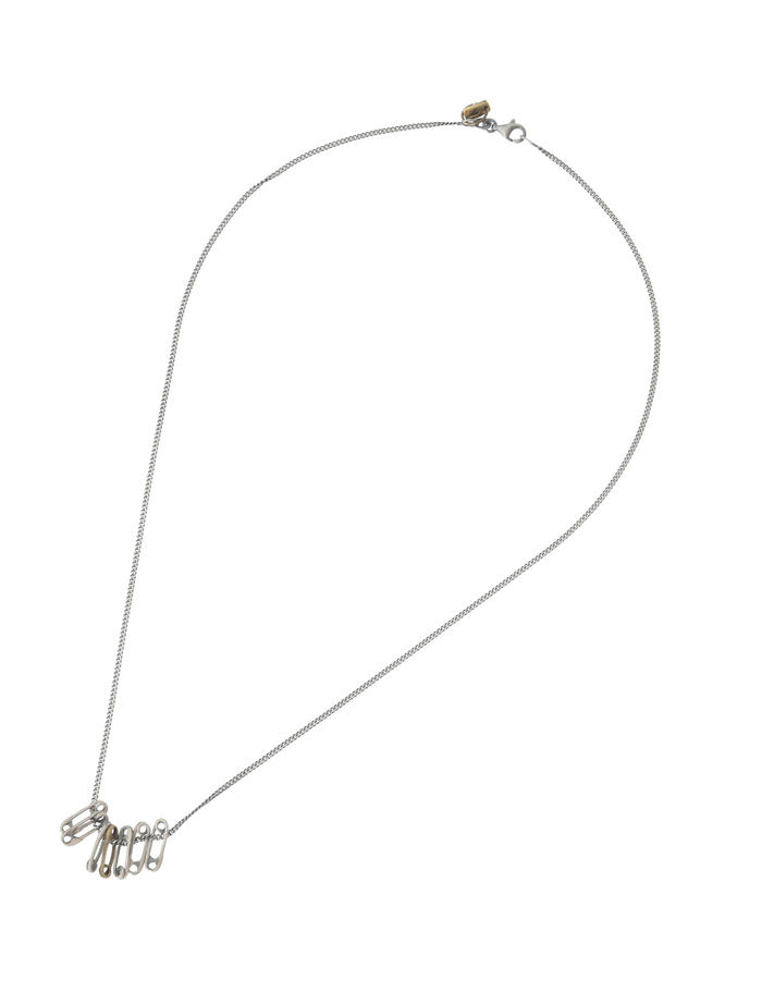 【MC Mathias Chaize/マティアス・シェーズ】ネックレス/NK-157 NECKLACE SILVER CHAINS WITH PINS 詳細画像 ブロンズ 1