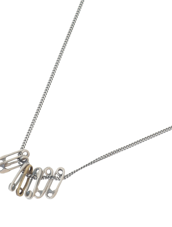【MC Mathias Chaize/マティアス・シェーズ】ネックレス/NK-157 NECKLACE SILVER CHAINS WITH PINS 詳細画像 ブロンズ 2