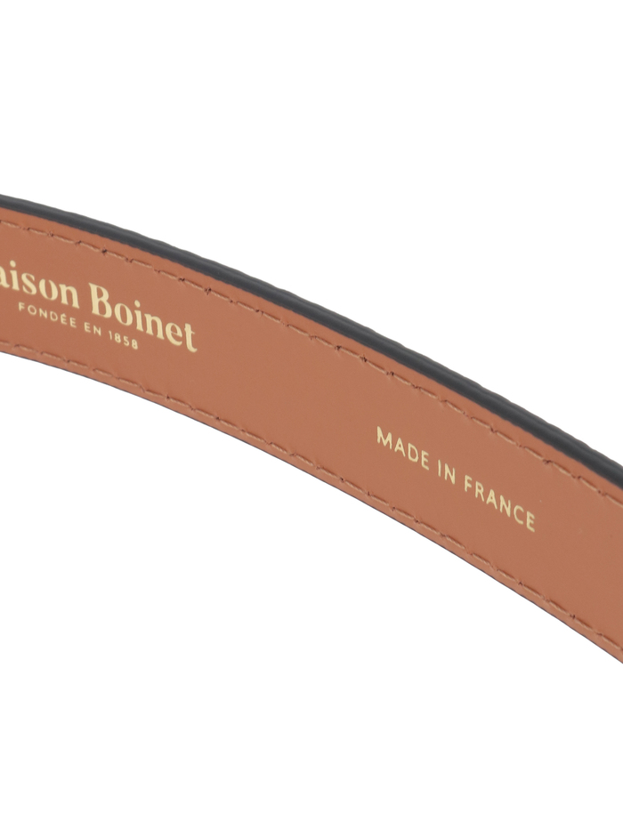【MAISON BOINET/メゾンボワネ】ベルト/Mathide - 20mm Buckle: Gold 詳細画像 ブラック 6