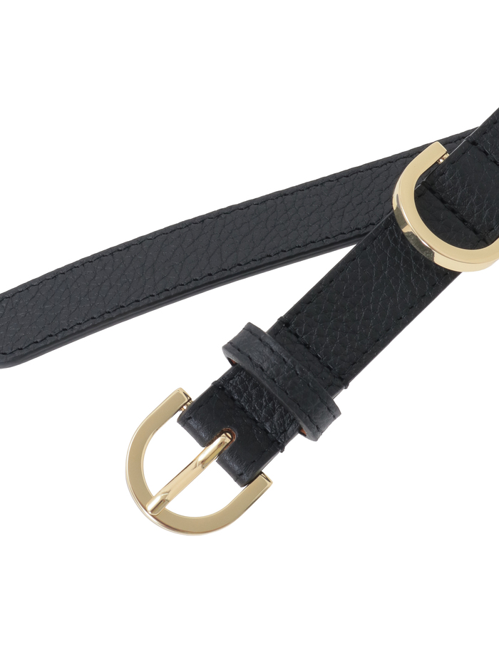 【MAISON BOINET/メゾンボワネ】ベルト/Mathide - 20mm Buckle: Gold 詳細画像 ブラック 7