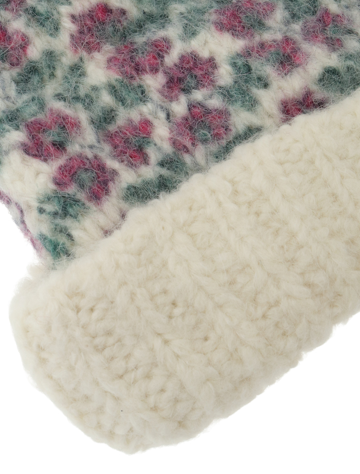 【Mii/ミー】帽子/KNITTED BLOCK PRINTED BONNET 詳細画像 マルチ 4