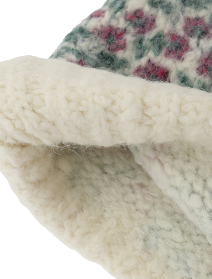 【Mii/ミー】帽子/KNITTED BLOCK PRINTED BONNET 詳細画像 マルチ 5