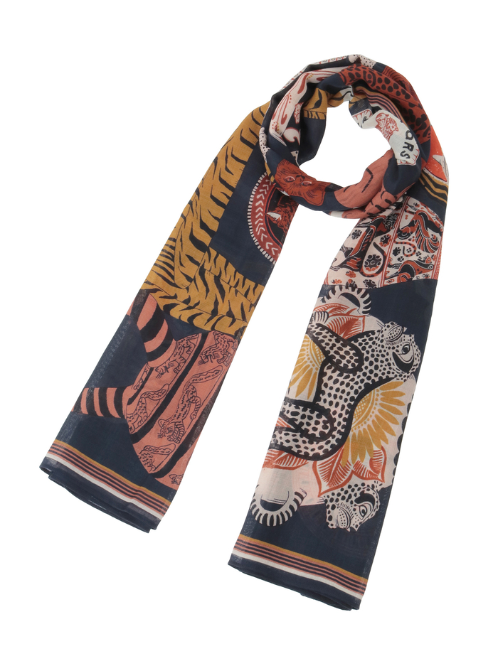【INOUI EDITIONS/イヌイエディション】ストール/SCARF 70 COLLECTIONNEUR 詳細画像 ブルー 1
