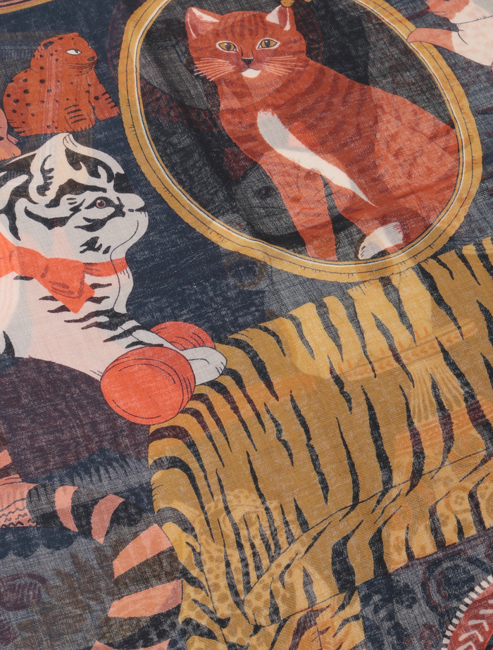 【INOUI EDITIONS/イヌイエディション】ストール/SCARF 70 COLLECTIONNEUR 詳細画像 ブルー 5