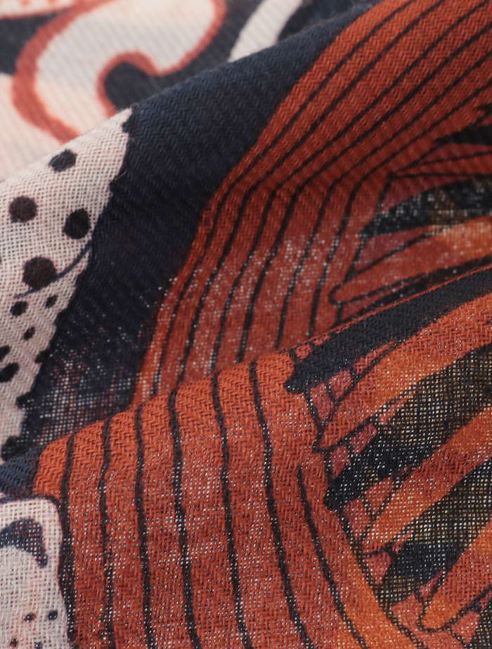 【INOUI EDITIONS/イヌイエディション】ストール/SCARF 70 COLLECTIONNEUR 詳細画像 ブルー 7