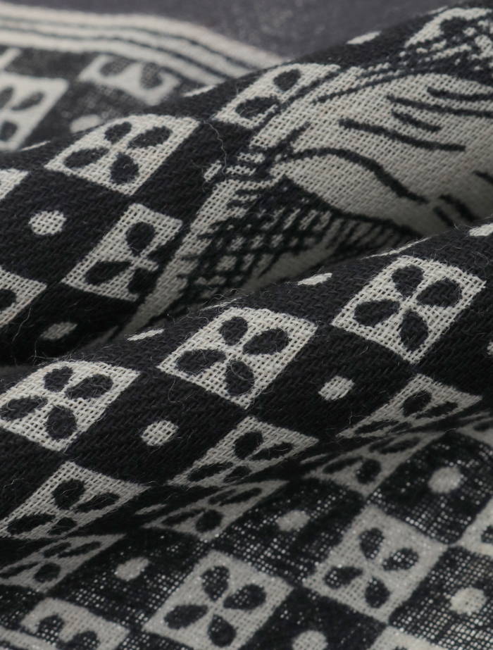 【INOUI EDITIONS/イヌイエディション】ストール/SCARF 70 LES CHERIS 詳細画像 ブラック 6