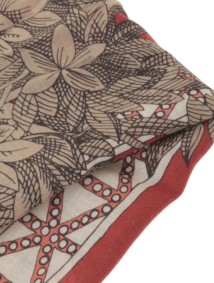【INOUI EDITIONS/イヌイエディション】ストール/SCARF 80 1889 詳細画像 テラコッタ 3