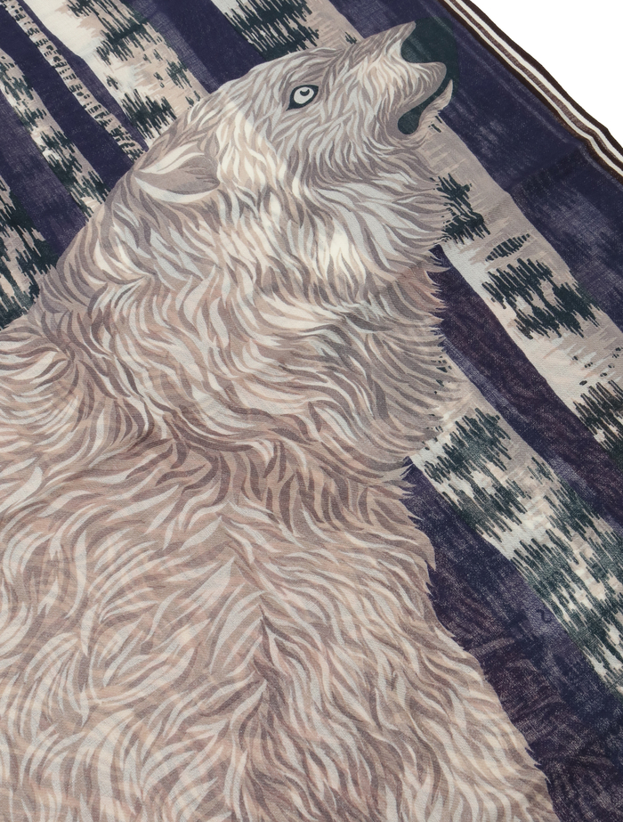 【INOUI EDITIONS/イヌイエディション】スカーフ/SCARF 100 OURS 詳細画像 ネイビー 6