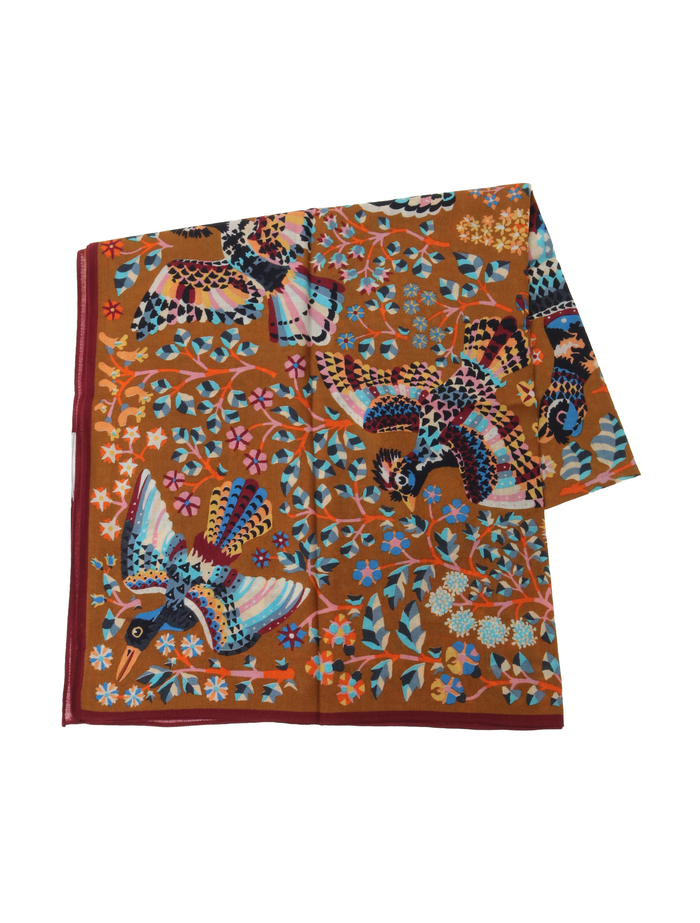 【INOUI EDITIONS/イヌイエディション】スカーフ/SCARF 100 RENE PERROT 詳細画像 ブラウン 3