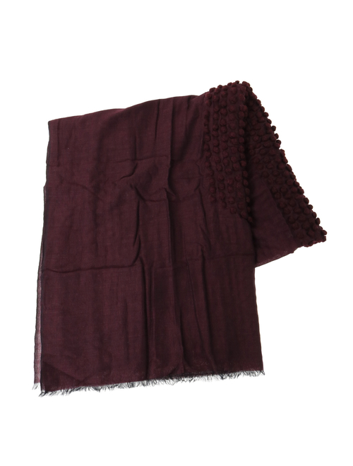 【Mii/ミー】スカーフ/HAND EMBROIDERED SCARF