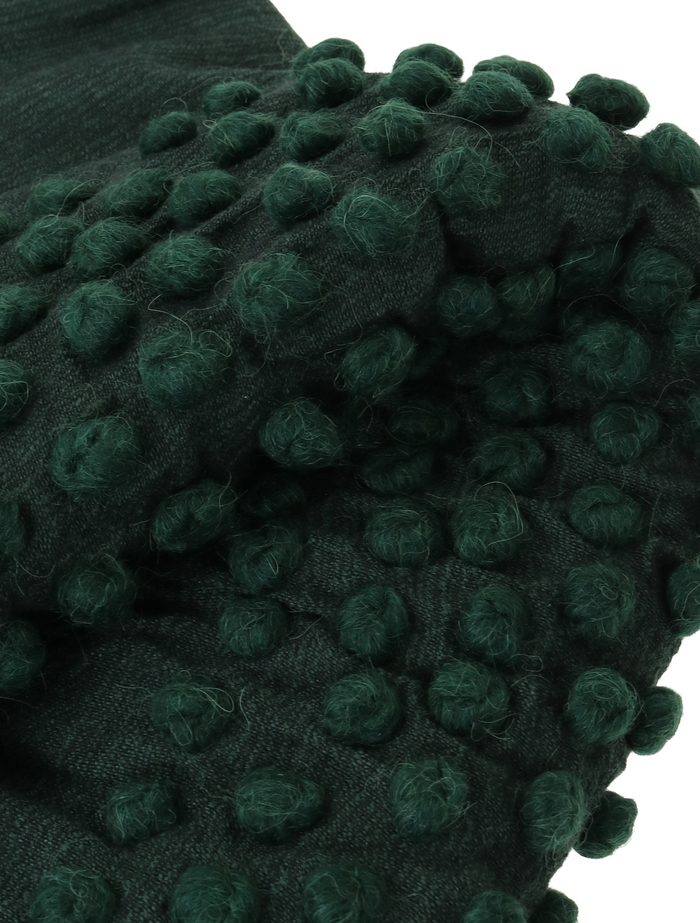 【Mii/ミー】スカーフ/HAND EMBROIDERED SCARF 詳細画像 グリーン 4