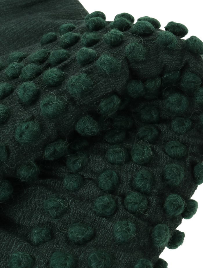 【Mii/ミー】スカーフ/HAND EMBROIDERED SCARF 詳細画像 グリーン 9