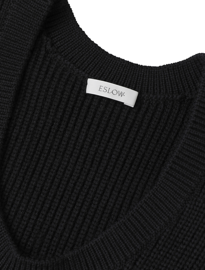 【ESLOW/エスロー】セーター 詳細画像 ブラック 3